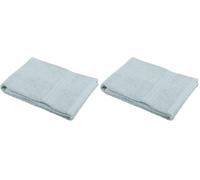 Stof - Serviette de Bain - Taille 30x50 cm - 100% Coton Bio - Couleur Ciel - Modèle Lagune - Linge de Bain - Lavage à 40 - Qualité Exceptionnelle (Lot de 2)