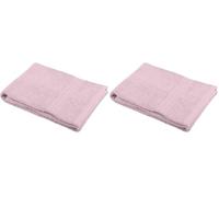 Stof - Serviette de Bain - Taille 30x50 cm - 100% Coton Bio - Couleur Poudre - Modèle Lagune - Linge de Bain - Lavage à 40 - Qualité Exceptionnelle (Lot de 2)