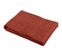 Stof - Serviette de Bain - Taille 30x50 cm - 100% Coton Bio - Couleur Terracotta - Modèle Lagune - Linge de Bain - Lavage à 40 - Qualité Exceptionnelle