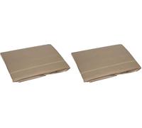 STOF - T14820016 Alicia Taie avec Volant Coton Ficelle 65 x 65 cm (Lot de 2)