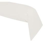 Taie De Traversin Unie, 45x185cm, Standard, Couleur Lin, 100% Coton 57 Fils, Oeko-Tex