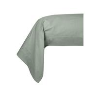 STOF - Taie de Traversin - Taille 45x185 cm - 100% Coton Biologique - Qualité - Certifié Oeko-Tex - Couleur Kaki - Modèle Horizon - Linge de lit pour Maison - Doux et Confortable