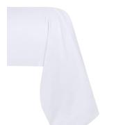 STOF - Taie de traversin - Taille 45x185 cm - Qualité Percale de Coton - 100% Coton certifié Oeko-Tex - Couleur Blanc - Modèle Elysée - Linge de lit pour Maison