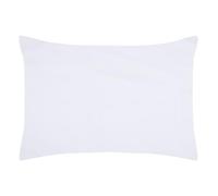 STOF - Taie d'oreiller Sac - Taille 50x70 cm - Qualité Percale de Coton - 100% Coton certifié Oeko-Tex - Couleur Blanc - Modèle Elysée - Linge de lit pour Maison