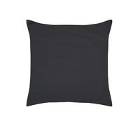 STOF - Taie d'oreiller Sac - Taille 63x63 cm - Qualité Percale de Coton - 100% Coton certifié Oeko-Tex - Couleur Anthracite - Modèle Elysée - Linge de lit pour Maison