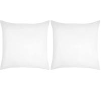 STOF - Taie d'oreiller -Taille 63x63 cm - 100% Coton certifié Oeko-Tex - Excellente qualité - Couleur Blanc -Modèle Eden - Linge de Lit pour Maison - Doux et Confortable - Unisexe - Mixte (Lot de 2)