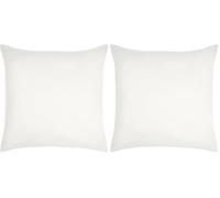 STOF - Taie d'oreiller -Taille 63x63 cm - 100% Coton certifié Oeko-Tex - Excellente qualité - Couleur Ivoire -Modèle Eden - Linge de Lit pour Maison - Doux et Confortable - Unisexe - Mixte (Lot de 2)
