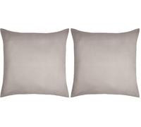 STOF - Taie d'oreiller -Taille 63x63 cm - 100% Coton certifié Oeko-Tex - Excellente qualité - Couleur Lin -Modèle Eden - Linge de Lit pour Maison - Doux et Confortable - Unisexe - Mixte (Lot de 2)