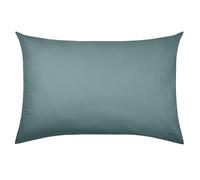 STOF - Taie - Taille 50x70 cm - 100% Coton Biologique - Qualité - Certifié Oeko-Tex - Couleur Eucalyptus - Modèle Horizon - Linge de lit pour Maison - Doux et Confortable