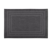 Stof - Tapis de Bain - Taille 45x70 cm - 100% Coton Bio - Couleur Anthracite - Modèle Lagune - Linge pour la Maison - Doux et Confortable - Idéal pour la Salle de Bain