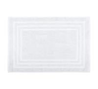 Stof - Tapis de Bain - Taille 45x70 cm - 100% Coton Bio - Couleur Blanc - Modèle Lagune - Linge pour la Maison - Doux et Confortable - Idéal pour la Salle de Bain