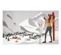 Stof Tapis de Sol antidérapant Montagne Alpin 45 x 75 cm
