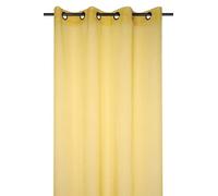 Stof - Voile Monna avec Œillets pour Salon ou Chambre - Taille 135 x 260 Jaune - Voile pour Fenêtre ou Dressing - Garantira Votre Intimité - Décoration - Idéal pour Maison