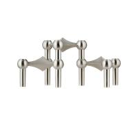 STOFF STOFF Nagel bougeoir lot de 3 Chrome brossé
