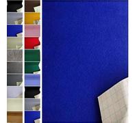 StoffBook B887 - Tissu en feutre autocollant - Bleu roi - 100 cm de large - Pour couture et bricolage - Revêtement autocollant - Idéal pour le bricolage, la décoration de projets créatifs