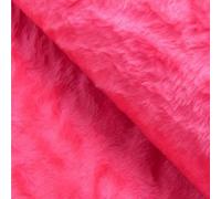 StoffBook Douce Fourrure Doudou à Poils Courts Rose foncé, D204