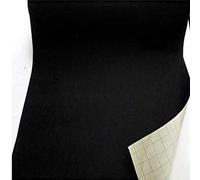 Stoffbook Feutre de Laine adhésive - Largeur 100cm- Tissu Feutrine autocollante autoadhésif Loisirs Créatifs Noir, B853
