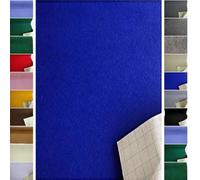 Stoffbook Feutre de laine adhésive - largeur 100cm- tissu feutrine autocollante autoadhésif Loisirs Créatifs bleu royal, B887
