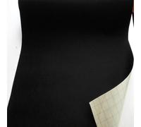 Stoffbook Feutre de Laine adhésive - Largeur 50cm- Tissu Feutrine autocollante autoadhésif Loisirs Créatifs Noir, B734