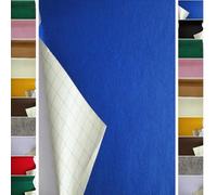 Stoffbook Feutre de laine adhésive - largeur 50cm- tissu feutrine autocollante autoadhésif Loisirs Créatifs bleu royal, B814