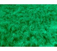 Stoffbook imitation de fourrure tissu doudou à poils longs fausse fourrure vert plante, B696