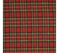 StoffBook SCHOTTENKAROS Tissu tartan en coton à carreaux D472 (rouge (petit)