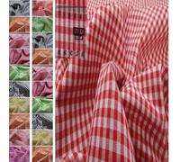 Stoffbook Tissu Coton imprimé Patchwork à Carreaux Vichy 5mm Rouge, C365
