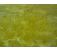 StoffBook Tissu Fausse Fourrure à Poils Longs Fourrure synthétique Jaune, B714