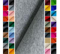 StoffBook Tissu Feutre 100CM~4MM~ Feutrine de Bricolage Loisirs Créatifs Melange Gris, D217