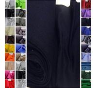 Stoffbook Tissu Jersey Bord-côte Tricoté à Manchette Bi-Extensible en Coton. Bleu Sombre, B863