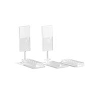 Stofftex Lot de 4 Supports adhésifs Klemmfix pour Stores plissés dans la Barre en Verre