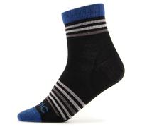 Stoic - Kid's Merino Everyday Quarter Socks Striped - Chaussettes multifonctions - EU 31-34 - black / blue jeans multi striped