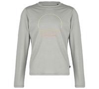 Stoic - Kid's Merino155 LaholmSt. Print L/S - Haut en mérinos - 164 - medium grey melange