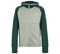 Stoic - Kid's Merino260 StadjanSt. Jacket w. Hood - Sweat à capuche en mérinos - 164 - dark pine green / sage grey