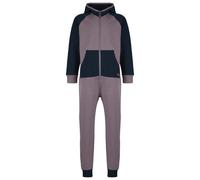 Stoic - Kid's MerinoFleece335 MMXX.Lulea Overall - Combinaison - 116 - plum dusk / dark navy