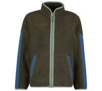 Stoic - Kid's NorrvikSt. Pile Fleece Jacket - Veste polaire - 104 - deep brown / denim blue