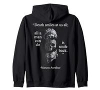 Stoic Marcus Aurelius Philosophy Death Smiles at Us All Sweat à Capuche