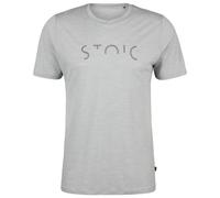 Stoic - Merino155 LaholmSt. Print T-Shirt Stripes - Haut en mérinos - 4XL - medium grey / iron grey