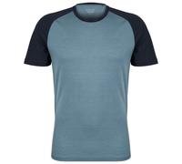 Stoic - Merino155 LaholmSt. Raglan Shirt - Haut en mérinos - 4XL - storm blue / dark navy