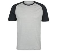 Stoic - Merino155 LaholmSt. Raglan Shirt - Haut en mérinos - S - medium grey / black