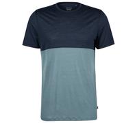 Stoic - MerinoChill MMXX. Göteborg Colorblock Tee - Haut en mérinos - 4XL - dark navy / storm blue