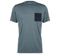 Stoic - MerinoChill MMXX. Göteborg Pocket Tee - Haut en mérinos - 4XL - storm blue / dark navy