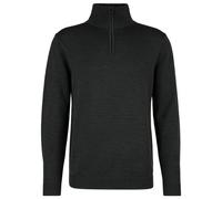Stoic - MerinoKnit MMXX.Kniva Half Zip - Pull en laine mérinos - M - black melange