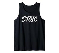 Stoic Minimalist Modern Philosophy Bold Typographie Graphique Débardeur