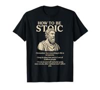 Stoic Motivational Mindset Quote Classical Philosophy Art T-Shirt