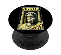 Stoic Philosophy Couverture de livre vintage Stoïcisme Philosophe PopSockets PopGrip Adhésif