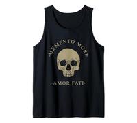 Stoic Philosophy Memento Mori Amor Fati Crâne Stoïcisme Citation Débardeur