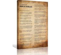 Stoic Philosophy Wall Art Marcus Aurelius Meditations Quote Canvas Print Vintage Minimalist Poster for Office Decor Home Study Room(Unframed,08x12inch(20x30cm))