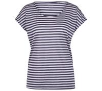 Stoic - Women's MerinoChill MMXX. Göteborg Loose Tee St - Haut en mérinos - XL - midnight grey / light lavender