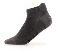 Stoic - Wool Silk light Hiking No Show Socks - Chaussettes en laine mérinos - EU 45-47 - dark grey / melange